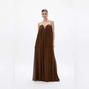 RACHEL GILBERT Pamina draped gown $ 2200 New without tag